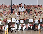 Attendees at a special Masonic meeting at 2010 Jamboree