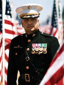LtCol Jamison participating in 2007 Memorial Day ceremonies
