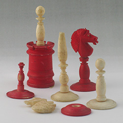 Pieces from Albert Pike's chess set