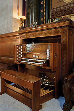 House of the Temple Pipe Organ console, Photography by Arthur W. Pierson