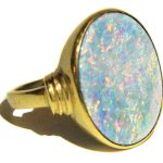 An opal ring from the House of the Temple Library & Museum's collection